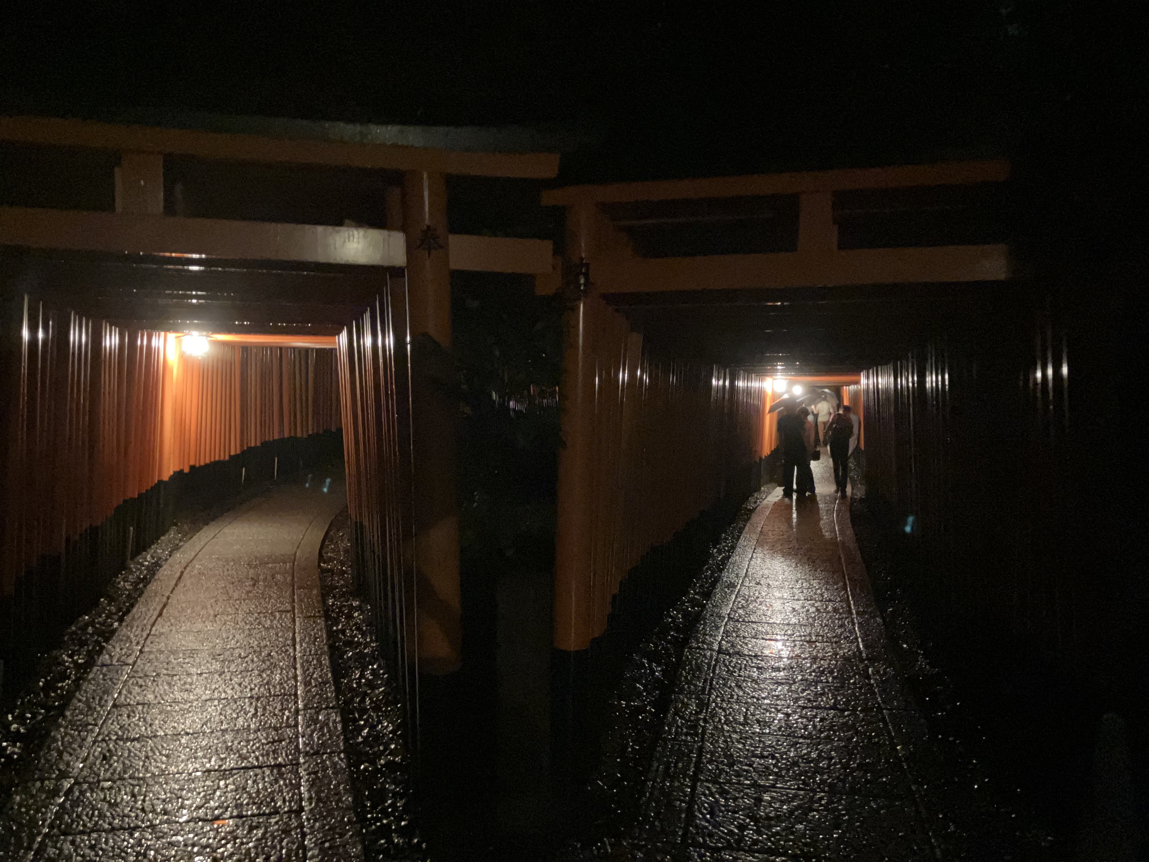Fushimi Inari Taisha Shrine at Night