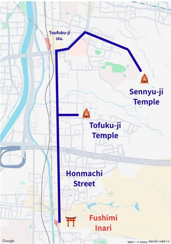 North Route from fushimi inari
