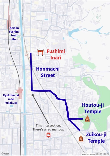 South Route from fushimi inari