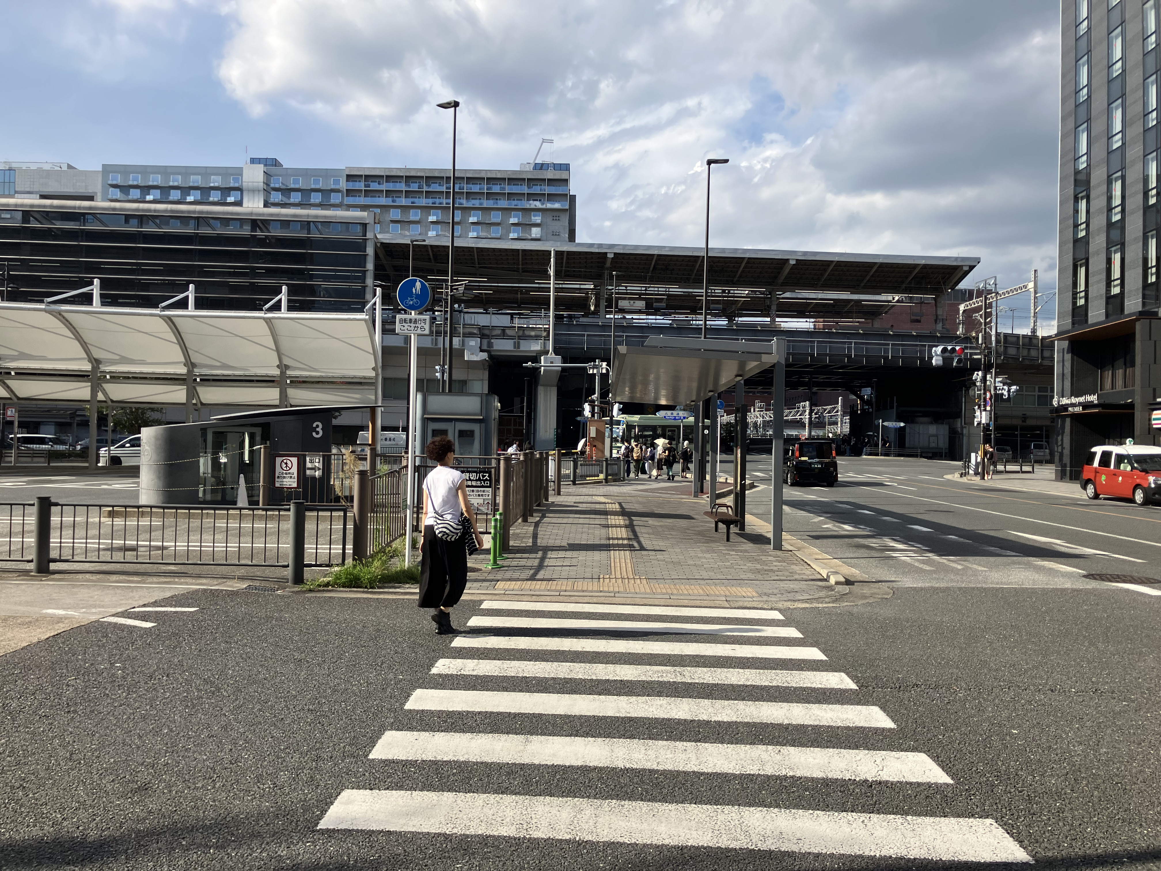 Kyoto Station as seen from the bus terminal